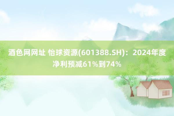 酒色网网址 怡球资源(601388.SH)：2024年度净利预减61%到74%